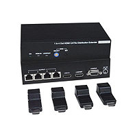 NTI VOPEX VOPEX-C5HD-4LC - transmitter + 4 receivers - video/audio extender