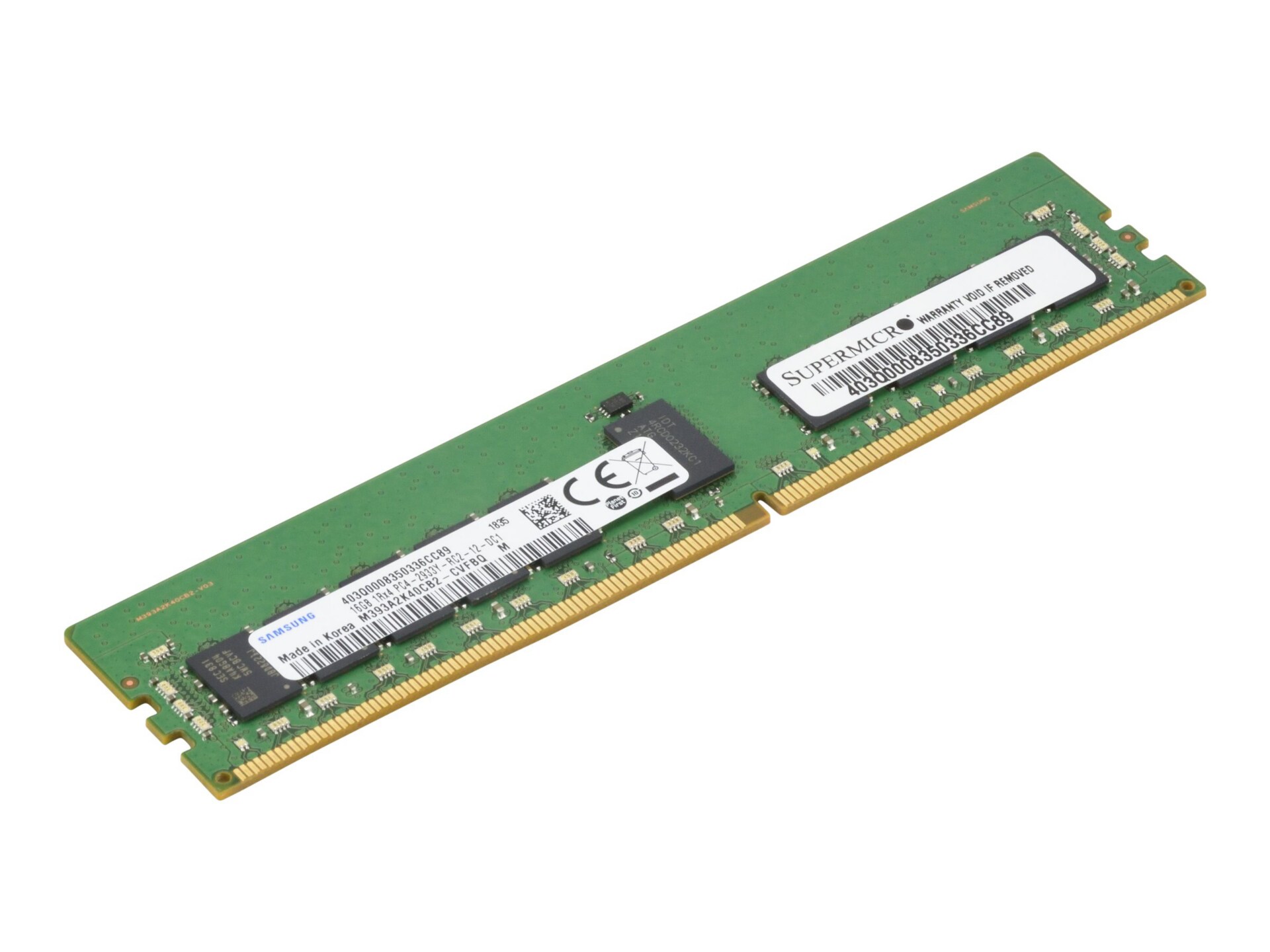 Samsung - DDR4 - module - 16 GB - DIMM 288-pin - 2933 MHz / PC4-23400 - reg