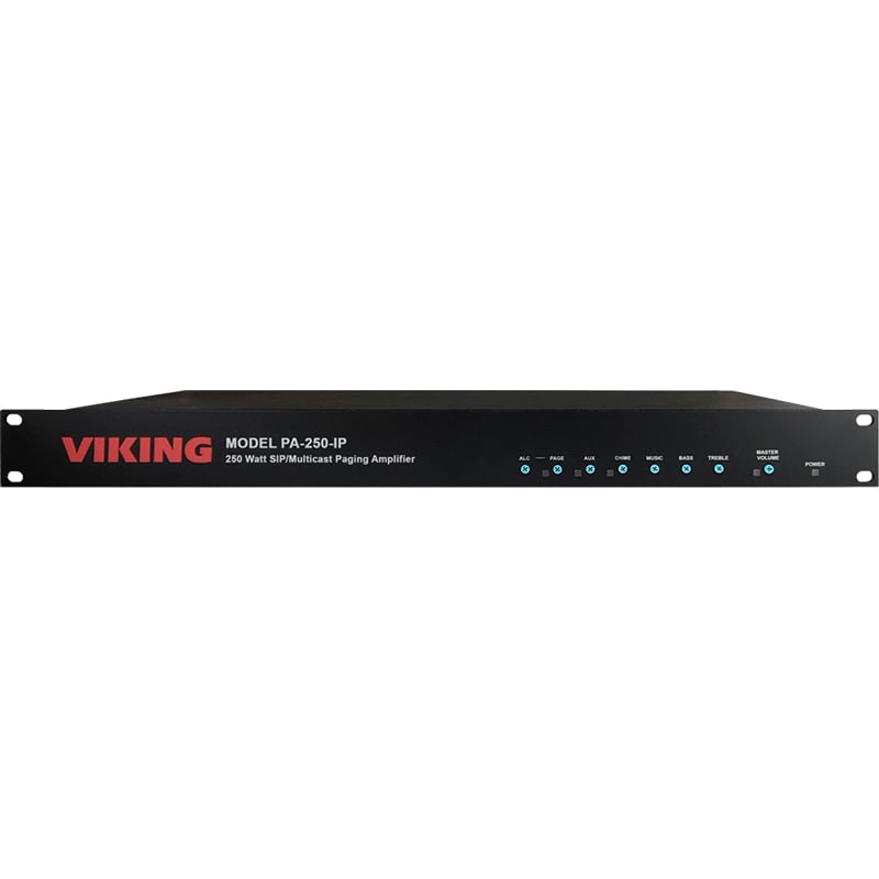 Viking Electronics 250W 70V SIP/Multicast Paging Amplifier