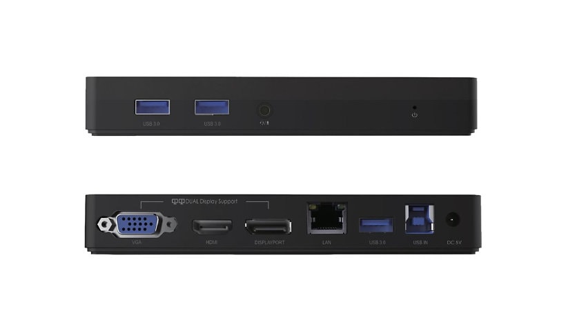 VisionTek VT1000 Universal Dual Display - docking station - USB 3.0 - VGA, HDMI, DP - GigE