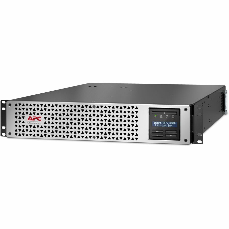 APC Smart-UPS, Line Interactive, 3kVA, Lithium-ion, Rackmount 2U, 120V, 2x NEMA 5-20R+6x NEMA 5-15R outlets,