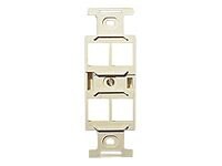 Leviton QuickPort Quad 106 Flush Mount - modular insert