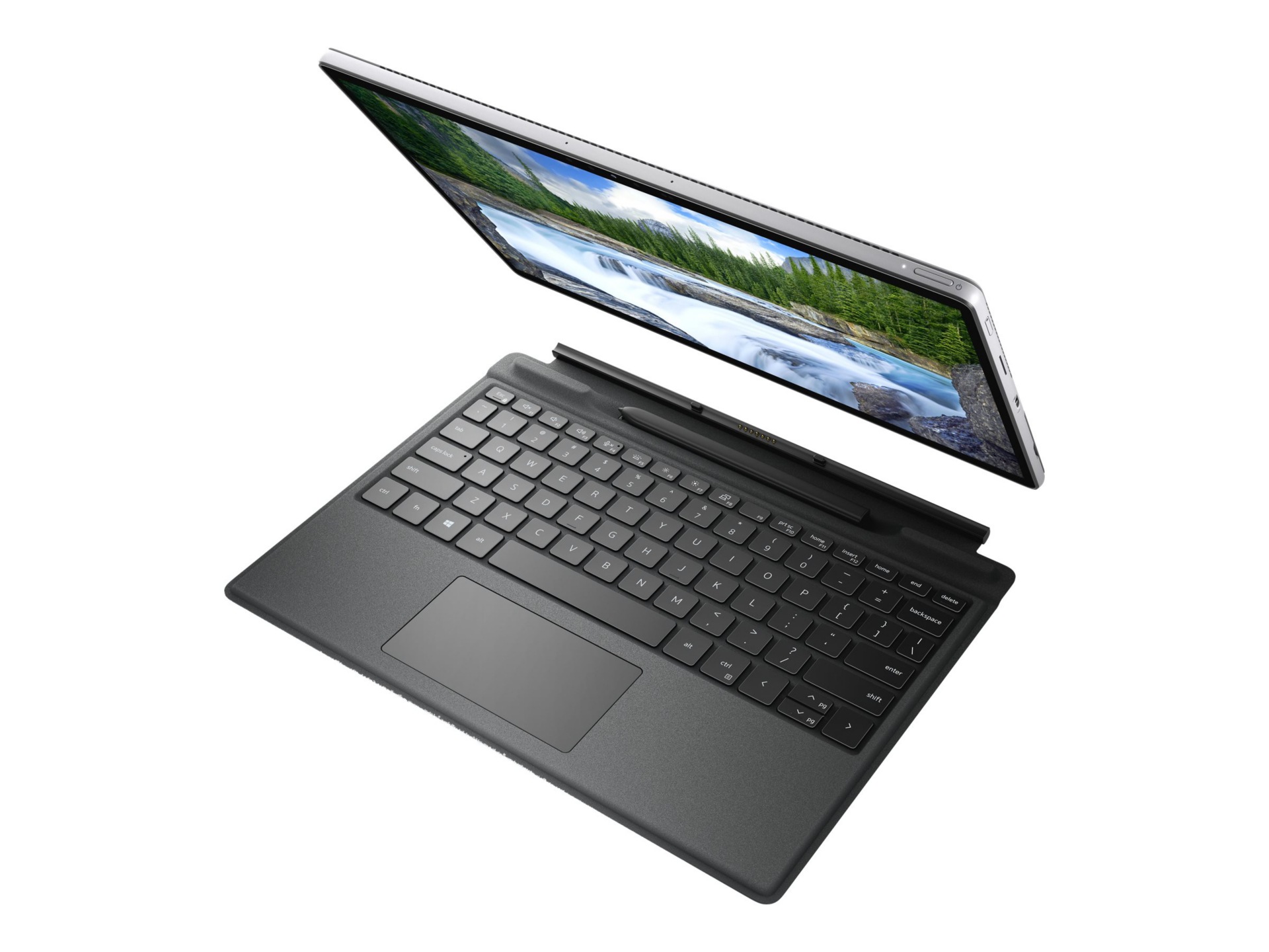 Dell Travel Keyboard - keyboard - with touchpad - QWERTY - US - light apollo Input Device