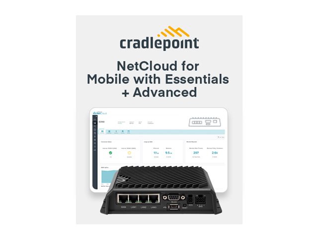 Thumbnail 3 of 3 for Cradlepoint R1900-5GB - wireless router - WWAN - LTE, Wi-Fi 6, Bluetooth - 5G - desktop