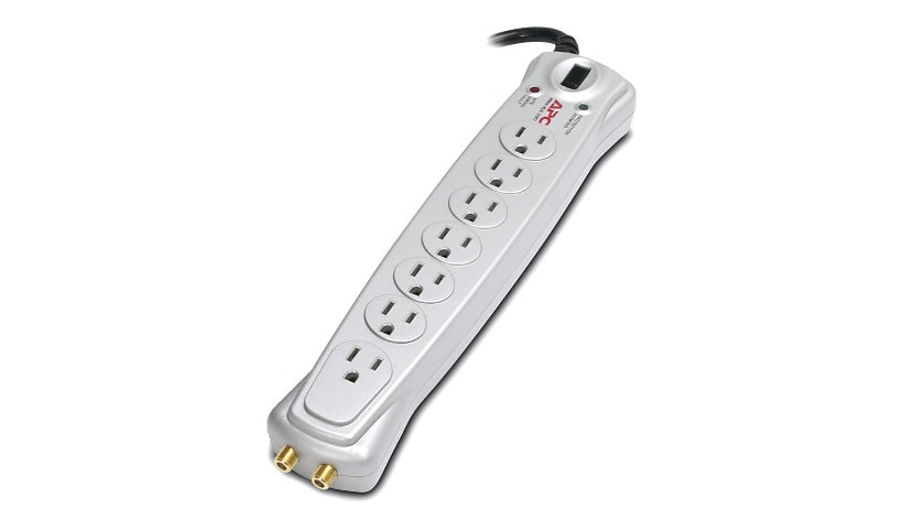 APC Audio/Video Surge Protector 7 Outlet With Coax