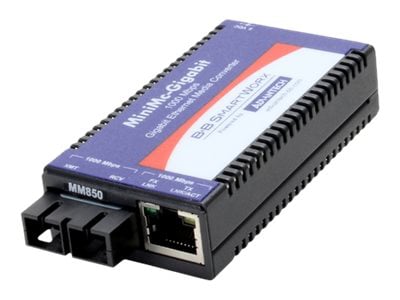 Advantech IMC-371 series IMC-371-MM-PS - fiber media converter - GigE