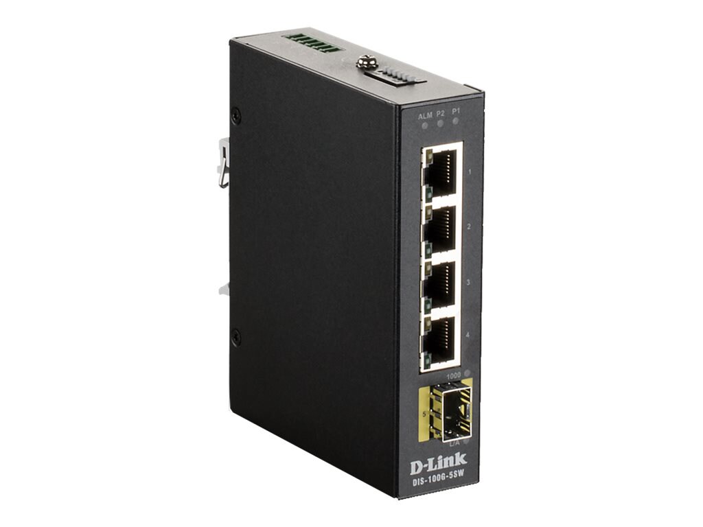 D-Link DIS 100G-5SW - switch - 4 ports - unmanaged