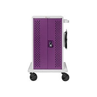 Bretford Charging Cart - cart - for 36 tablets - orchid