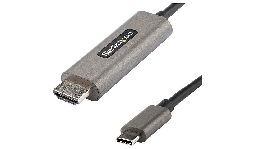 StarTech.com 13ft (4m) USB C to HDMI Cable 4K 60Hz with HDR10, Ultra HD USB Type-C to HDMI 2.0b Video Adapter Cable, DP