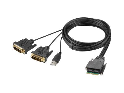 Belkin Secure Modular DVI Dual Head Host Cable - video / USB cable - TAA Compliant - 1.83 m