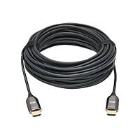 Tripp Lite Fiber Active Optical Cable (AOC) 8K HDMI Plenum-Rated - UHD @ 60 Hz, HDR, M/M, Black, 30 m - HDMI cable with