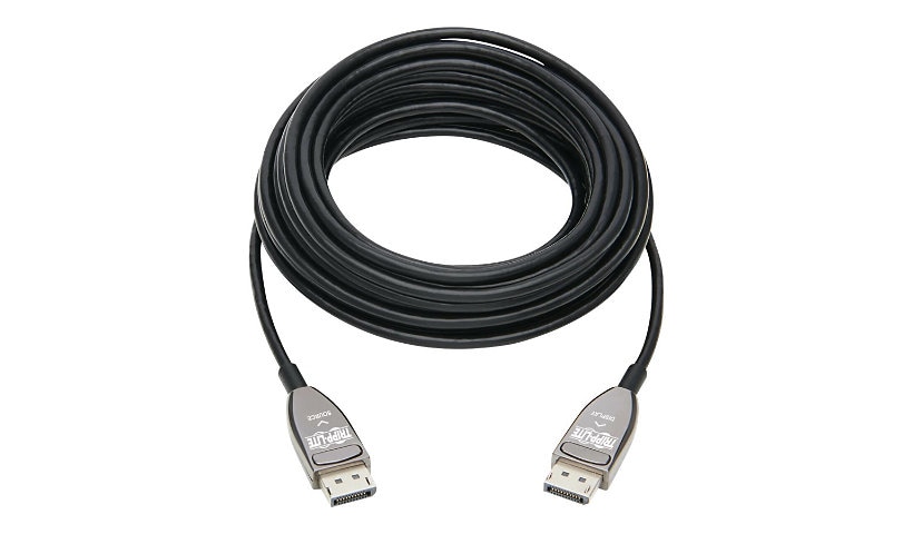 Tripp Lite DisplayPort Active Optical Cable (AOC) - UHD 8K 60 Hz, HDR, CL3 Rated, Black, 10 m (33 ft.) - DisplayPort