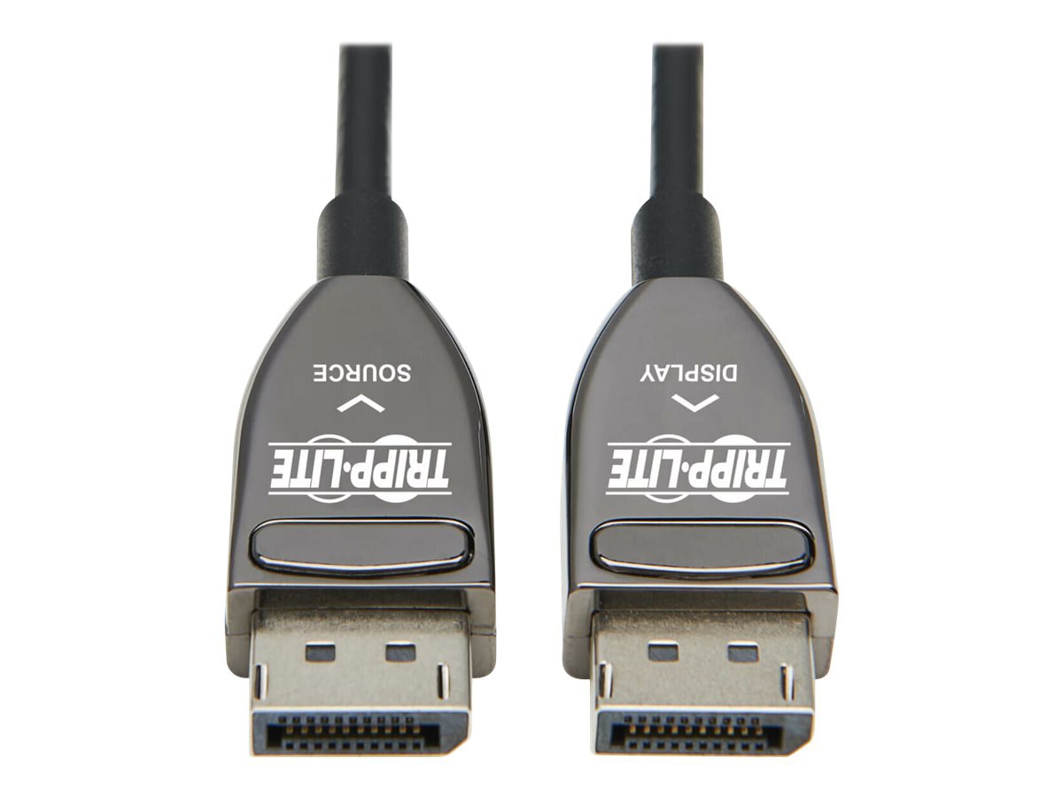 Eaton Tripp Lite Series DisplayPort Active Optical Cable (AOC) - UHD 8K 60 Hz, HDR, CL3 Rated, Black, 20 m (65 ft.) -
