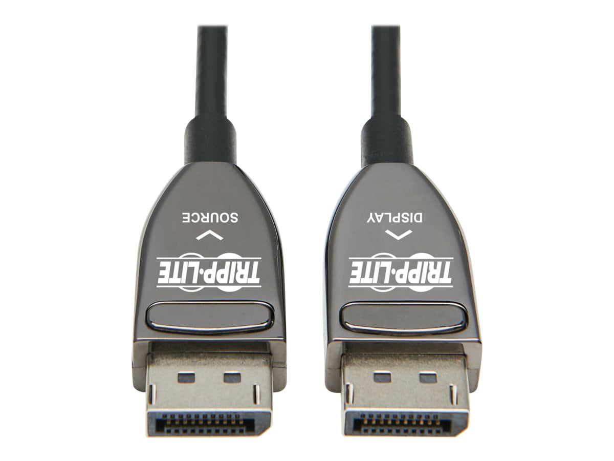 Tripp Lite DisplayPort Active Optical Cable (AOC) - UHD 8K 60 Hz, HDR, CL3 Rated, Black, 25 m (82 ft.) - DisplayPort