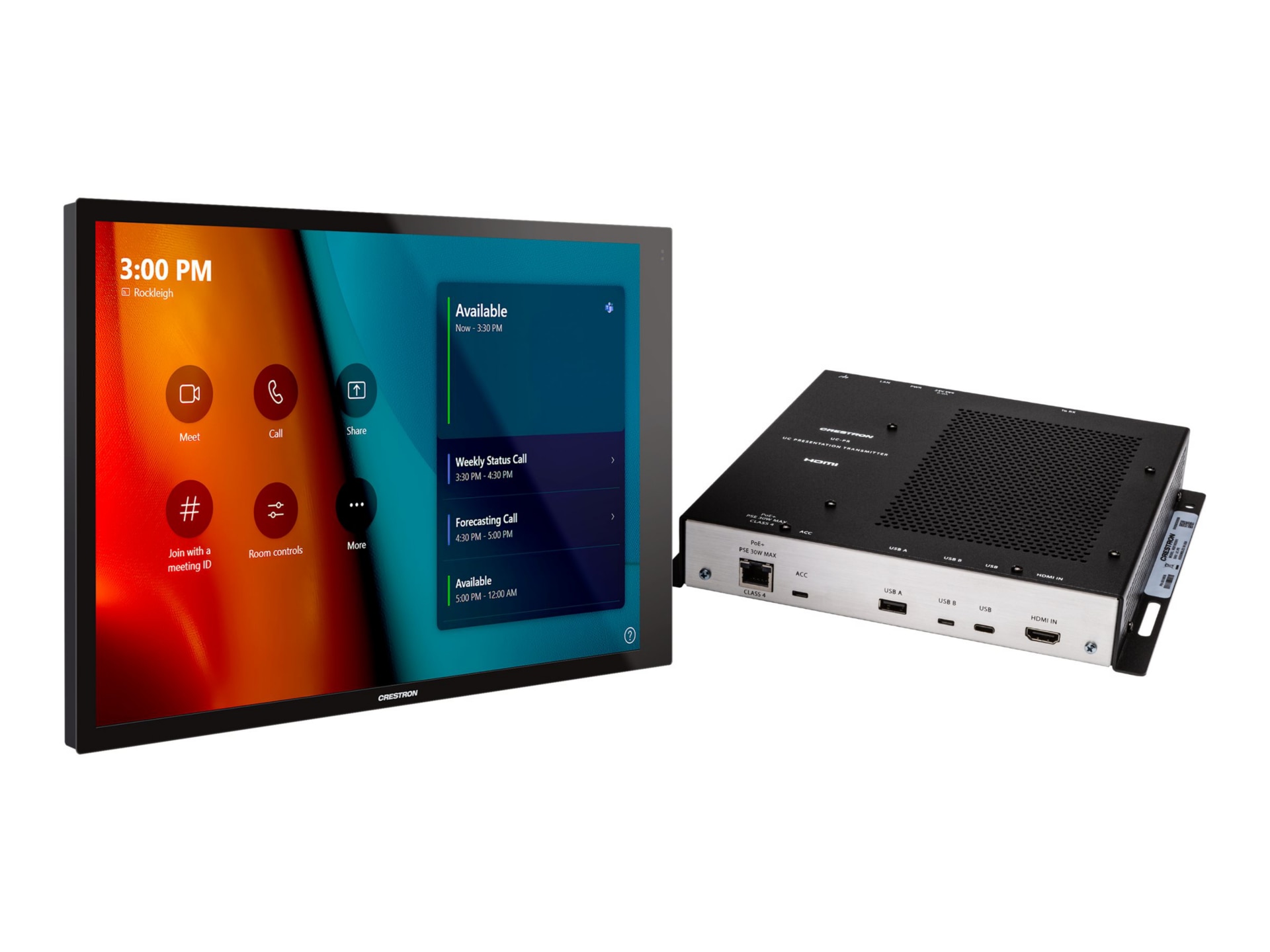 Crestron Flex UC-CX100-T-WM - for Microsoft Teams - Integrator Kit - video conferencing kit - with Wall Mounted Control