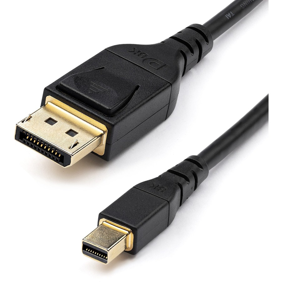 StarTech.com 6ft VESA Certified Mini DisplayPort to DisplayPort 1.4 Cable  8K 60Hz HBR3 4K mDP to DP