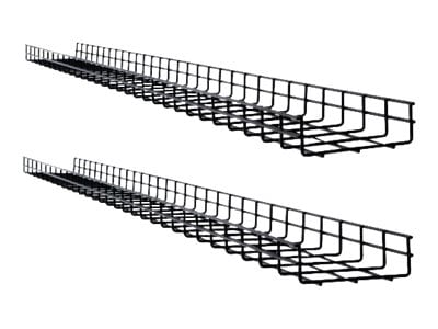 Tripp Lite Wire Mesh Cable Tray - 150 x 50 x 1500 mm (6 in. x 2 in. x 5 ft.), 2-Pack - cable management tray