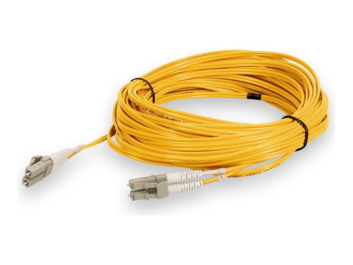 Proline 15m LC (Male) to LC (Male) Red OM4 Duplex Fiber OFNR (Riser-Rated)