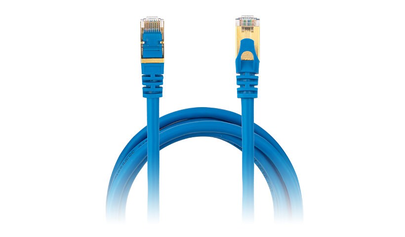 Anywhere Cart 1' CAT7 S/FTP Shielded Ethernet Cable - Blue
