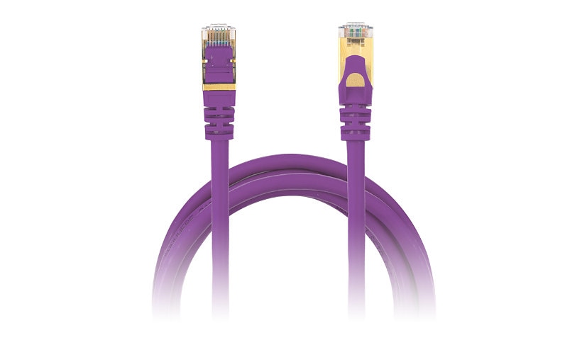 Anywhere Cart 1' CAT7 S/FTP Shielded Ethernet Cable - Purple
