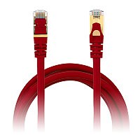 Anywhere Cart 1' CAT7 S/FTP Shielded Ethernet Cable - Red