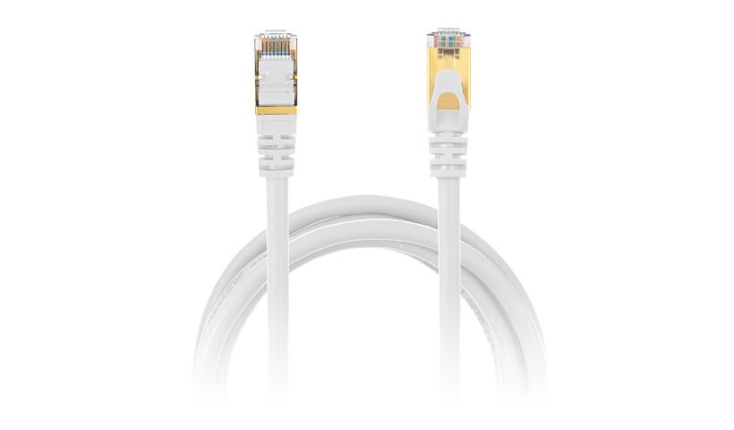 Anywhere Cart 1' CAT7 S/FTP Shielded Ethernet Cable - White