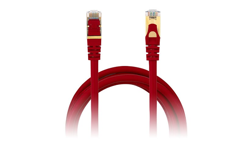 Anywhere Cart 3' CAT7 S/FTP Shielded Ethernet Cable - Red