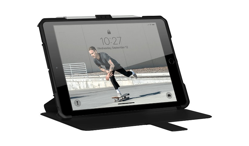 UAG Rugged Case for iPad 10.2-in (7/8 Gen, 2019/2020) - Metropolis Black - étui à rabat pour tablette