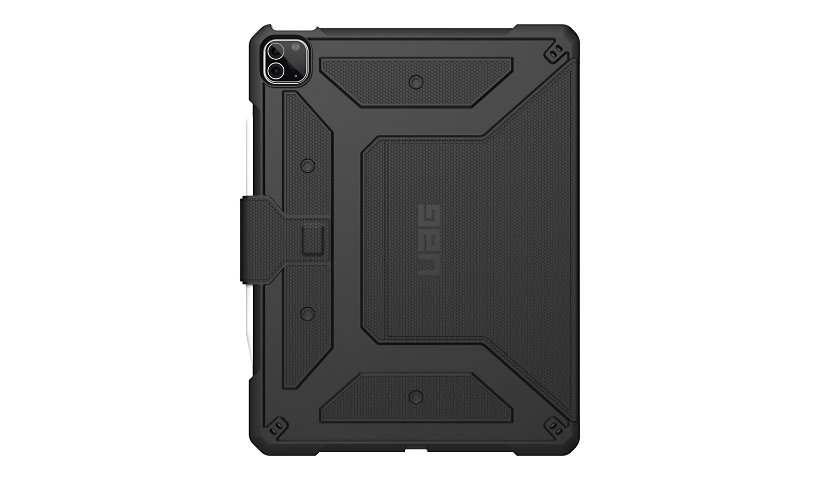 UAG Rugged Case for iPad Pro 12.9-in (5th Gen, 2021) - Metropolis Black - étui à rabat pour tablette