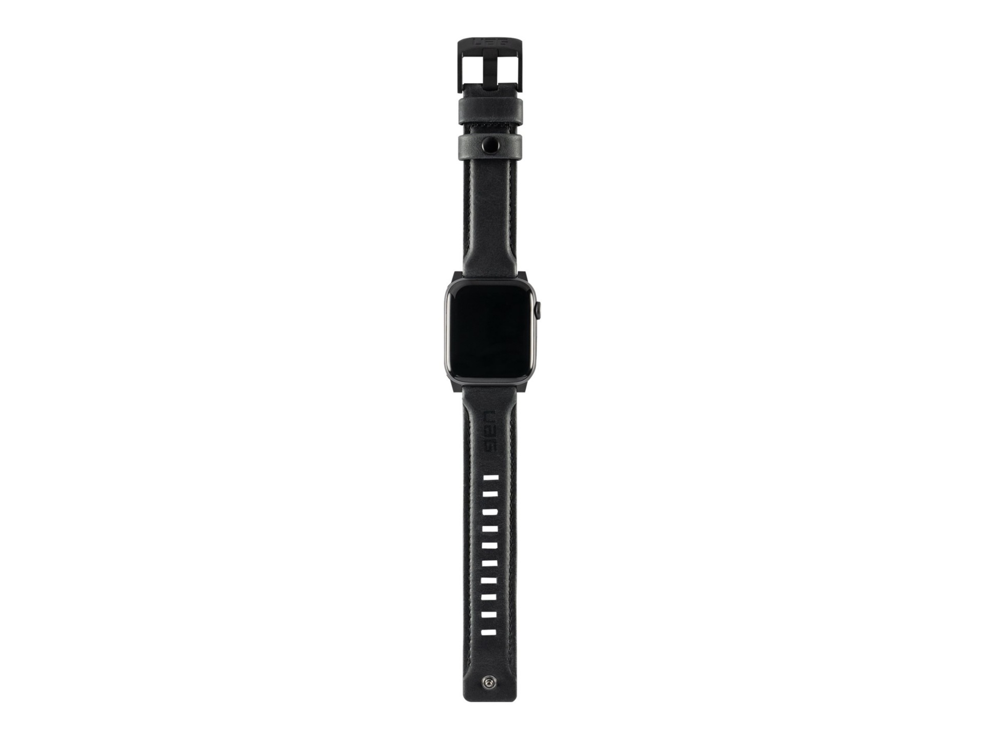 UAG Apple Watch Band 45mm/44mm/42mm, Series 7/6/5/4/3/2/1/SE - Leather Blac