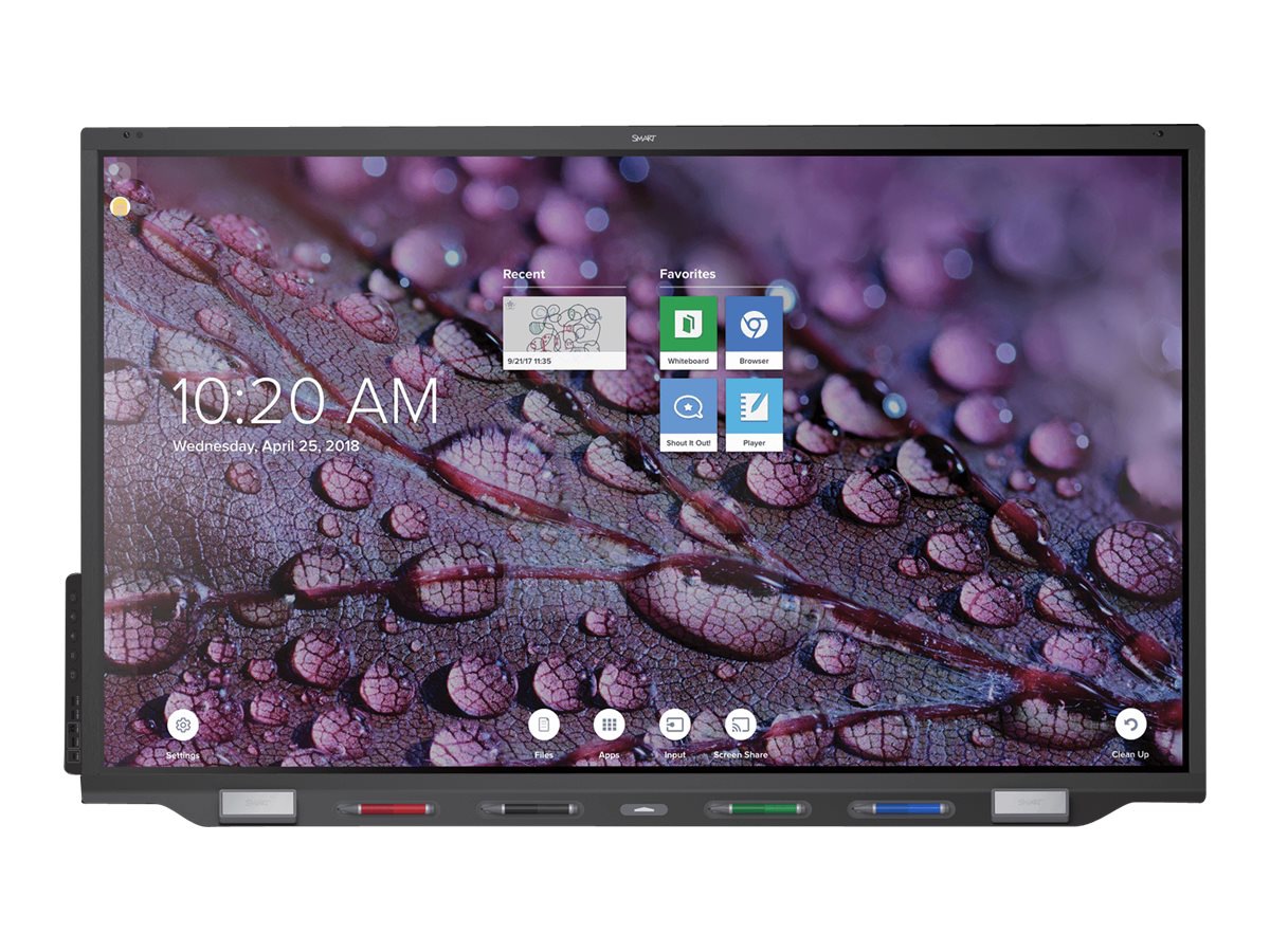SMART Board 7086R Pro interactive display with iQ 86" LED-backlit LCD display - 4K - for interactive communication