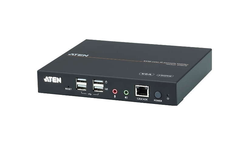 ATEN VGA/HDMI KVM over IP Console Station KA8278 - KVM / audio extender - HDMI, VGA
