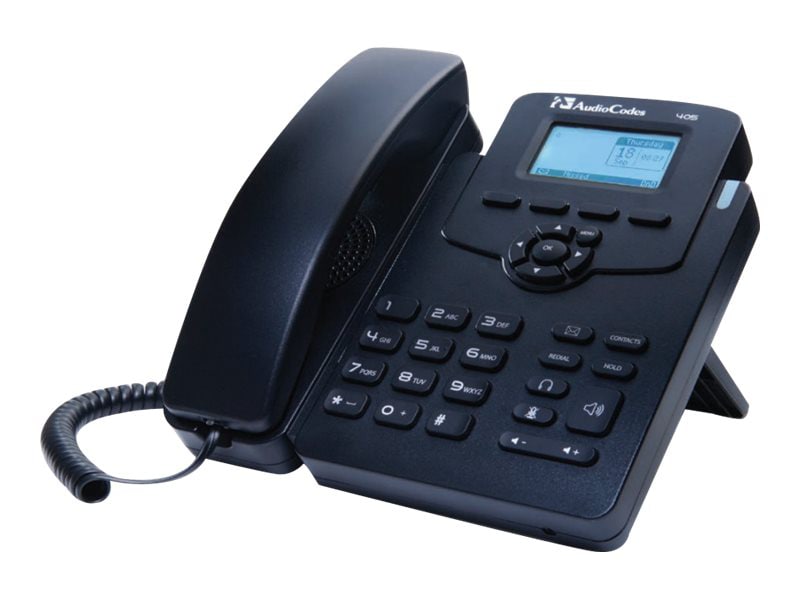 AudioCodes 405 - VoIP phone with caller ID/call waiting - 3-way call capability