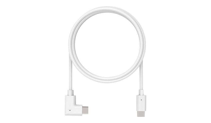 Compulocks 6ft Charge & Data USB-C to USB-C 90-Degree Cable Right Angle - USB-C cable - 24 pin USB-C to 24 pin USB-C - 6
