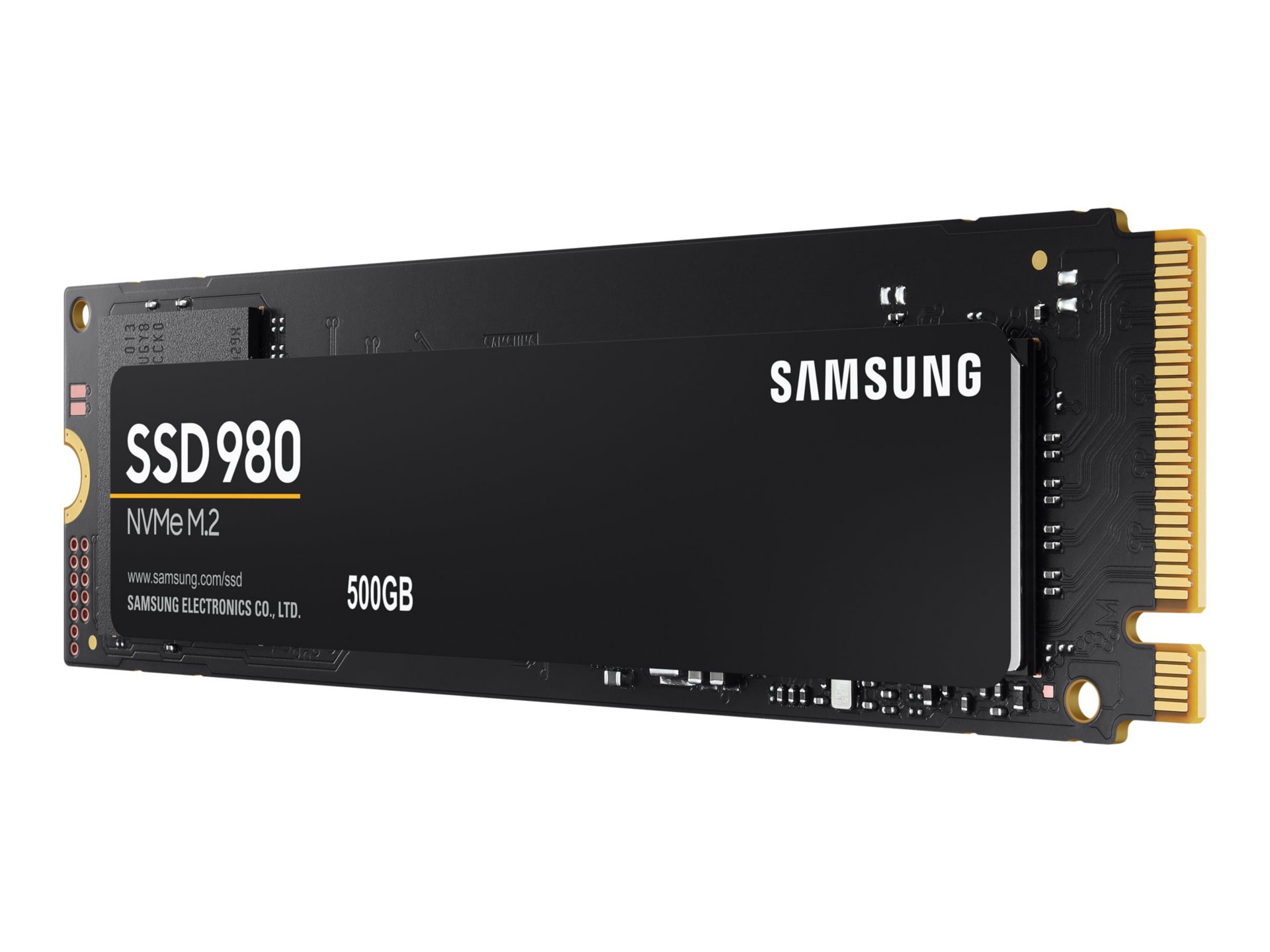 Samsung 980 MZ-V8V500B - SSD - 500 GB - PCIe 3.0 x4 (NVMe) - MZ-V8V500B/AM  - -