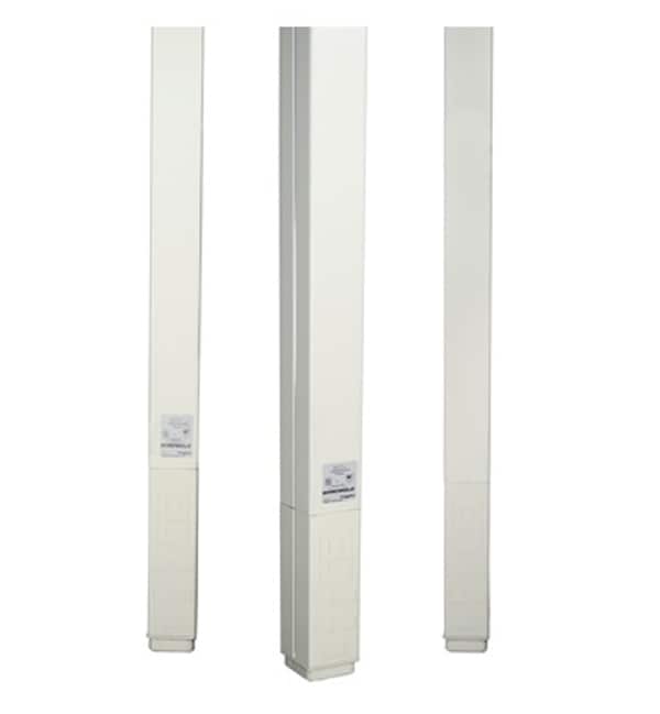 Wiremold Blank Steel Poles - 10ft Length - Ivory