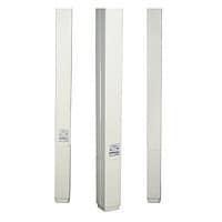 Wiremold Blank Steel Poles - 10ft Length - Ivory