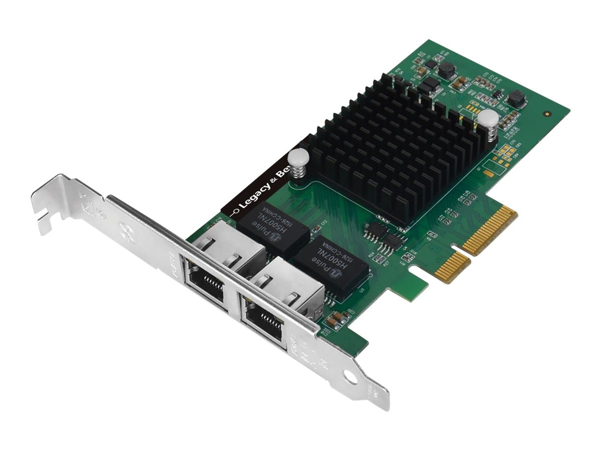 SIIG Dual-Port Gigabit Ethernet PCIe 4-Lane Card - I350-T2 - network adapter - PCIe x4 - Gigabit Ethernet x 2