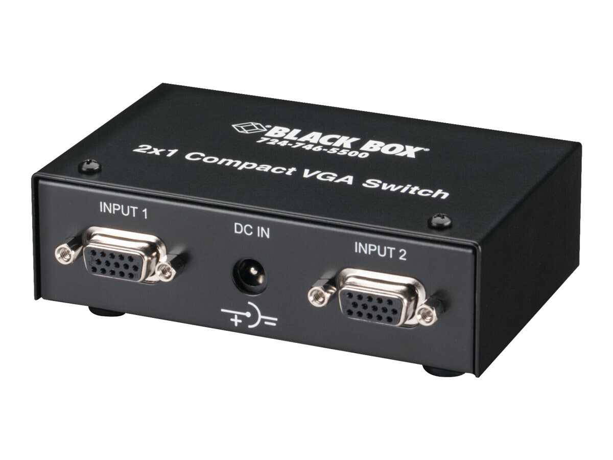 Black Box Compact VGA Switch 2 x 1 - monitor switch - 2 ports