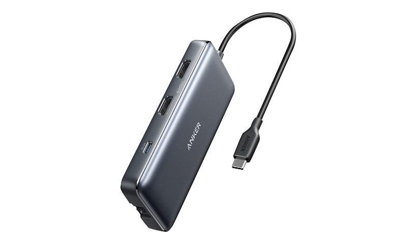 Anker PowerExpand 8-in-1 USB-C PD Media Hub - docking station - USB-C - 2 x HDMI - GigE