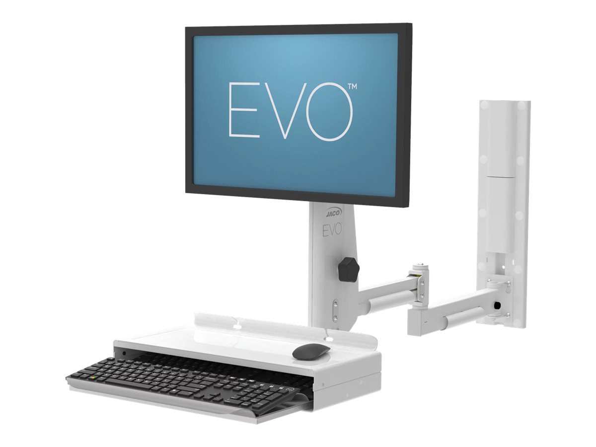Jaco EVO-WA-JT Wall Arm with Extension Arm, Wall Track, 5 to 20 lb Capacity