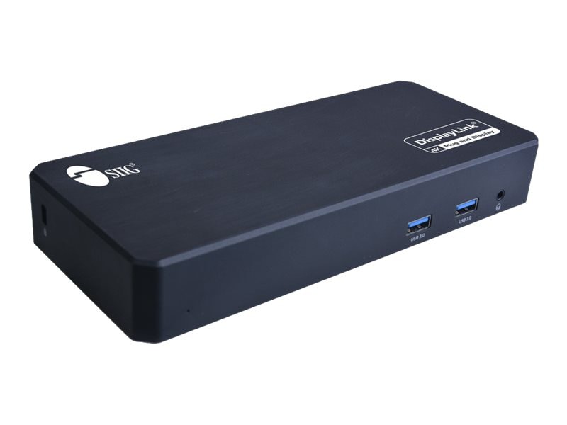 Thumbnail 2 of 11 for SIIG Universal Hybrid Triple 4K Video Docking Station with PD 3.0 - docking station - USB-C - 3 x HDMI, 3 x DP - GigE