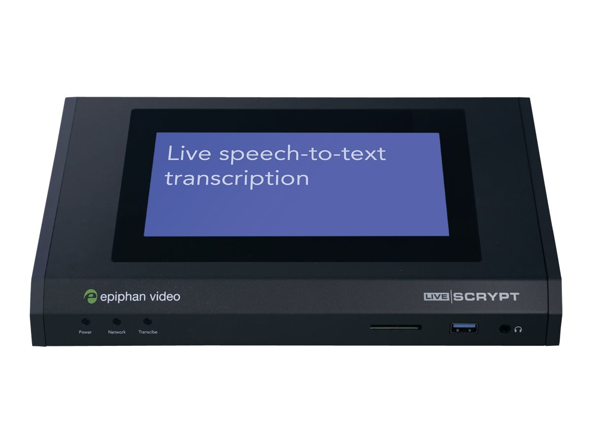 epiphan video LiveScrypt - transcriber