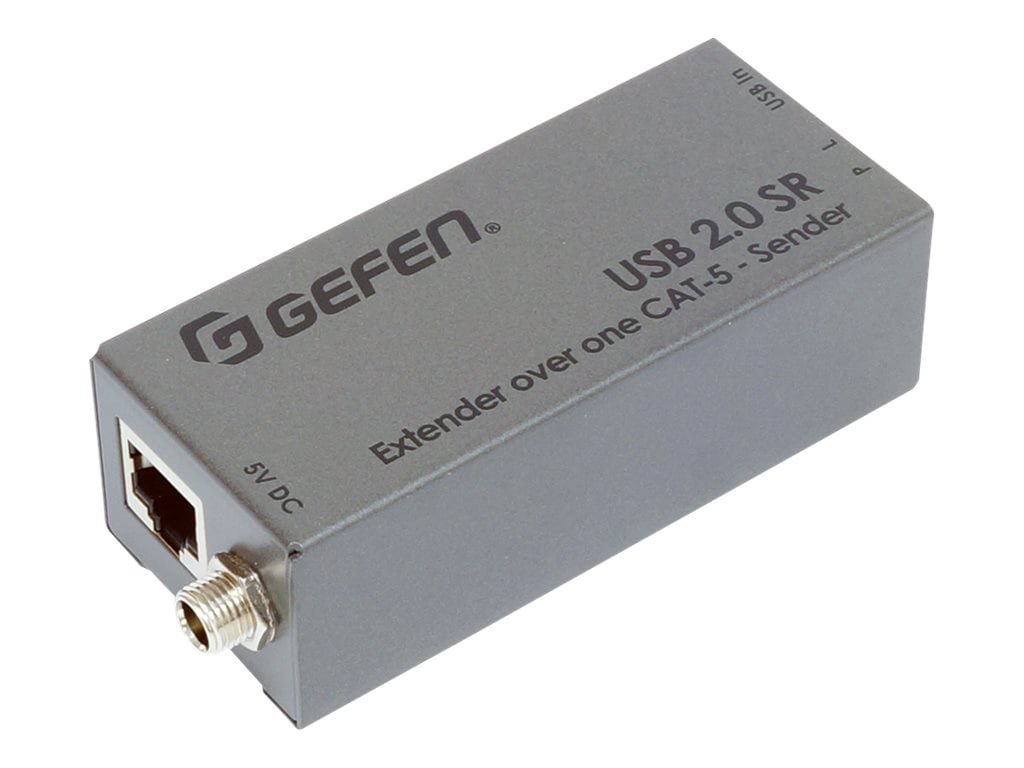 Gefen USB 2.0 SR Extender over one CAT-5 Sender and Receiver Units - USB extender - USB 2.0