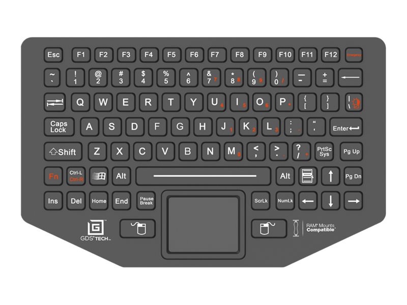 Thumbnail 2 of 4 for RAM GDS Tech - keyboard - with trackpad Input Device