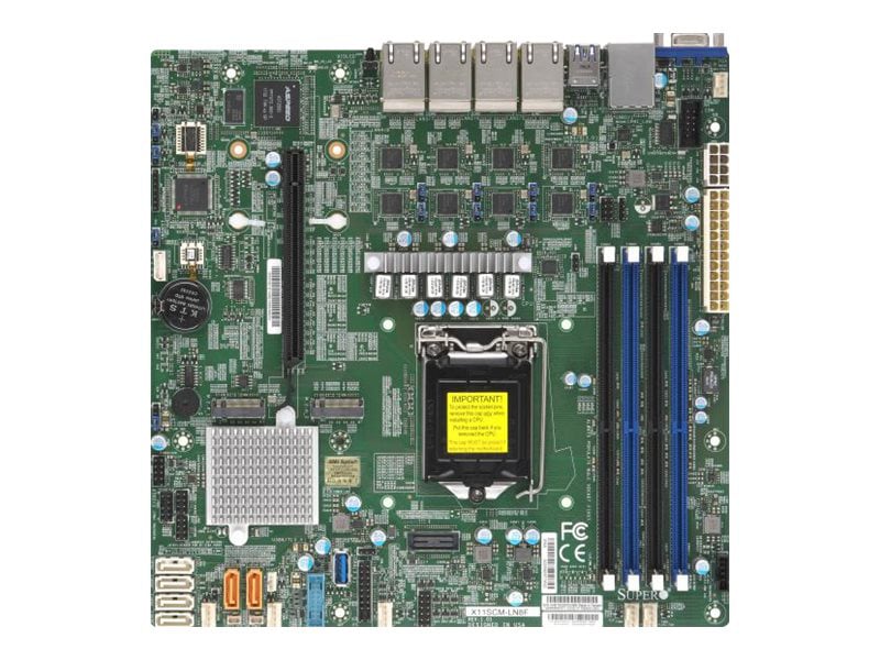 SUPERMICRO X11SCM-LN8F - motherboard - micro ATX - LGA1151 Socket - C246