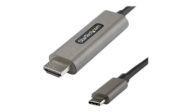 StarTech.com 3ft (1m) USB C to HDMI Cable 4K 60Hz with HDR10, Ultra HD USB Type-C to HDMI 2.0b Video Adapter Cable, DP