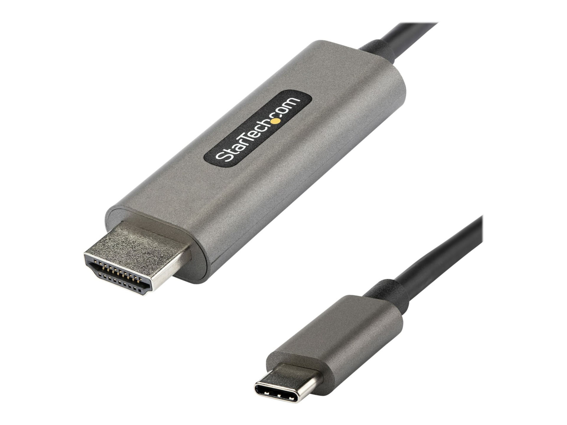 StarTech.com 6ft (2m) USB C to HDMI Cable 4K 60Hz with HDR10, Ultra HD USB Type-C to HDMI 2.0b Video Adapter Cable, DP
