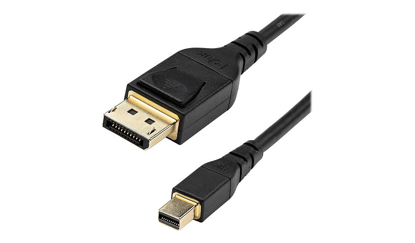 StarTech.com 6ft 2m Mini DP to DisplayPort 1.4 Cable 8K 60Hz VESA Certified