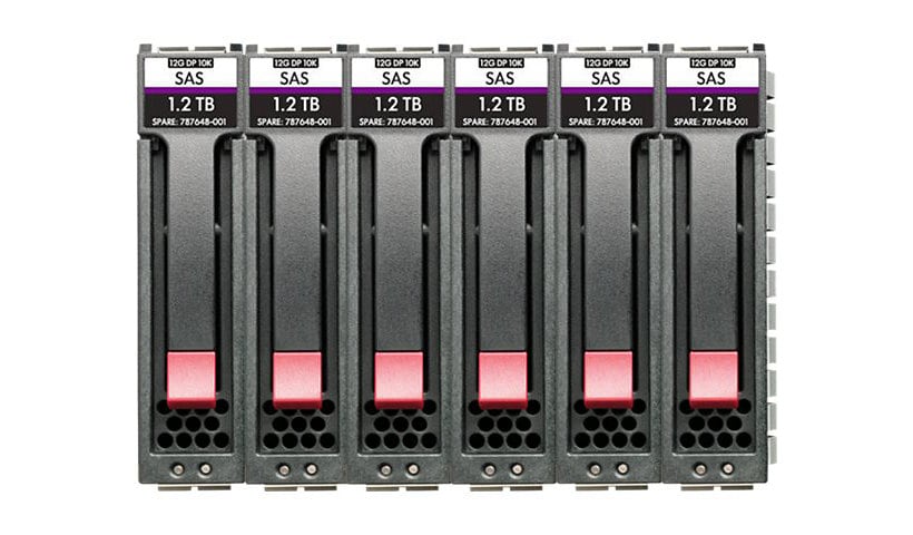 HPE Midline - hard drive - 10 TB - SAS 12Gb/s (pack of 6)